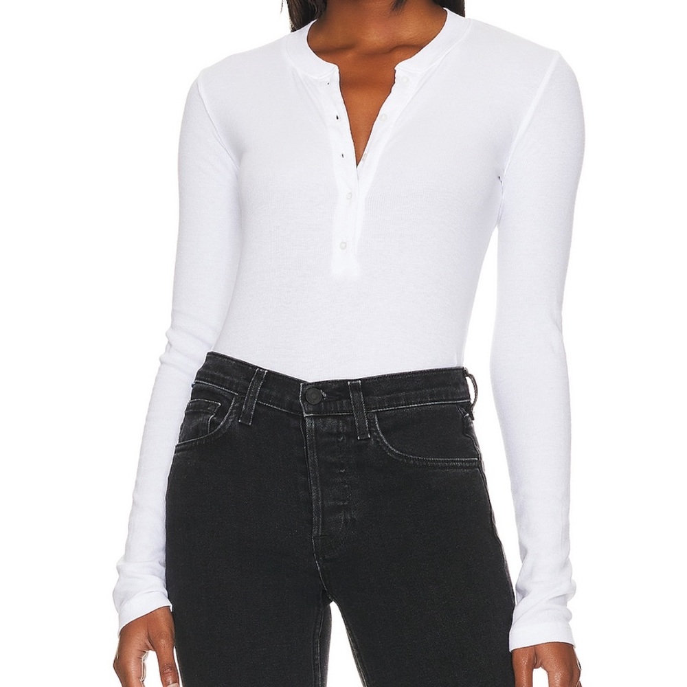 Cotton Citizen Verona Henley Shirt in White